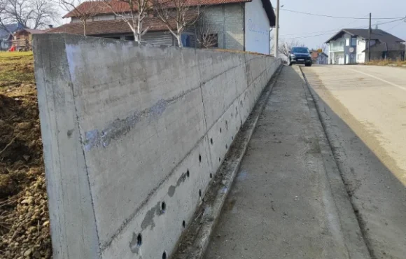 Izgradnja potpornog zida – Bijela, Brčko distrikt